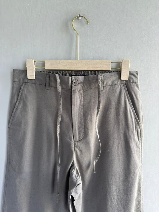 LIGHT GRAY LINEN TROUSERS