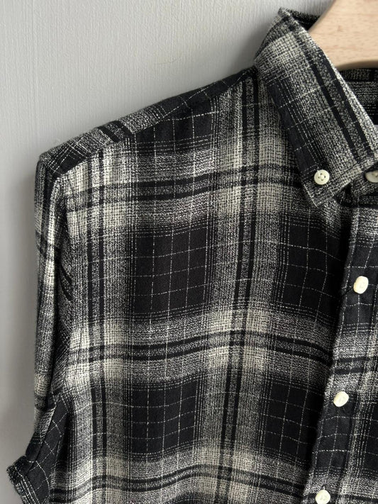 BLACK IMPORTED CHECKED SHIRT