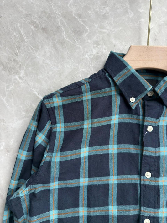 DARK BLUE FLANEL SHIRT