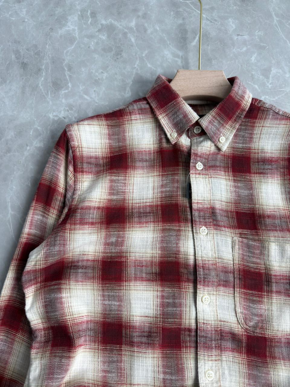 RED FLANNEL CHECKED SHIRT