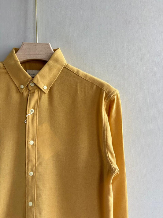 YELLOW IMPORTED LINEN SHIRT