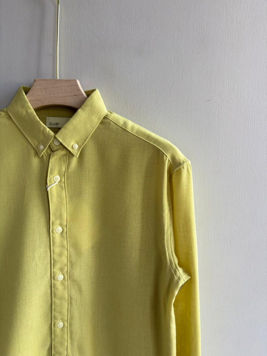 PASTEL YELLOW IMPORTED LINEN SHIRT