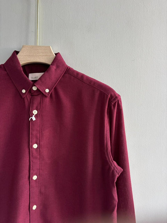 MEROON IMPORTED LINEN SHIRT