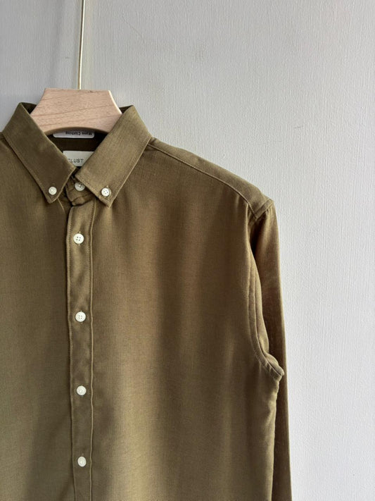 DARK GREEN IMPORTED LINEN SHIRT