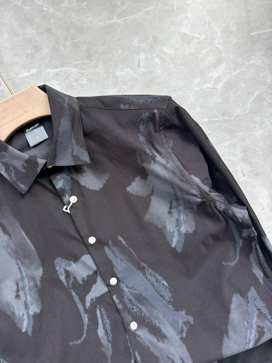 BLACK IMPORTED PRINTED SHIRT
