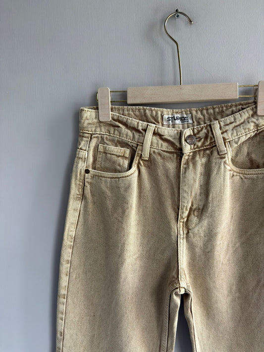 SANDAL MOM FIT DENIM TROUSERS