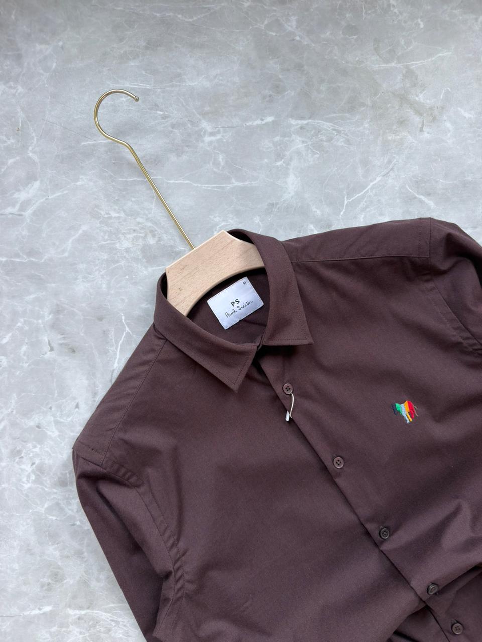 WINE IMPORTED SATIN SHIRT