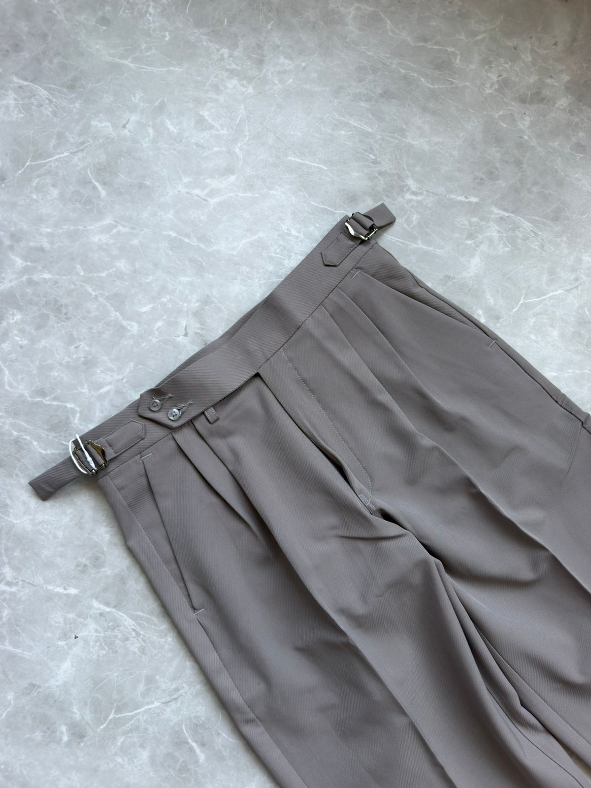 GRAY GURKHA TROUSERS