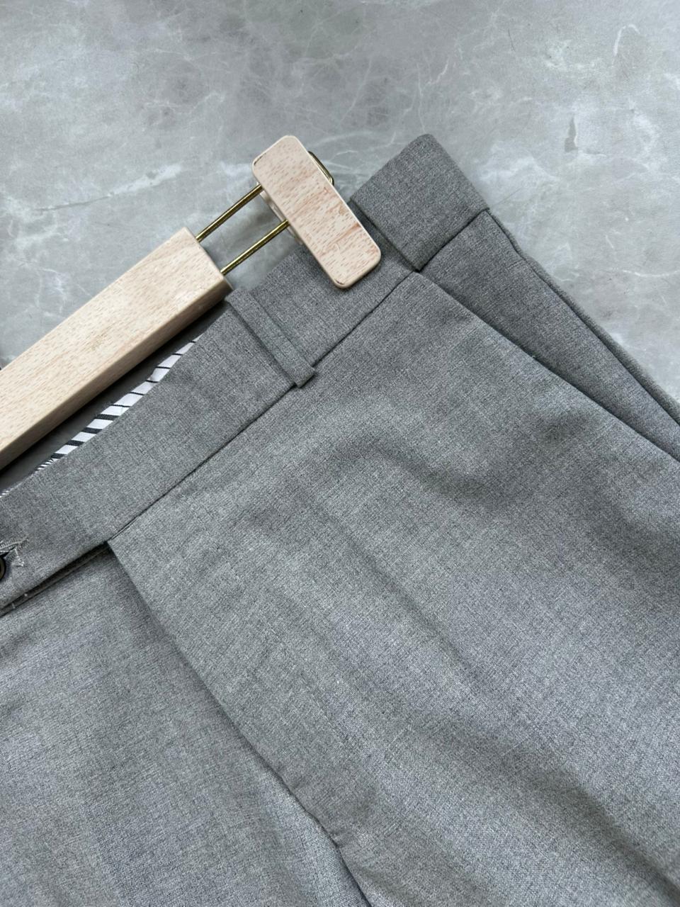 GRAY FORMAL TROUSERS