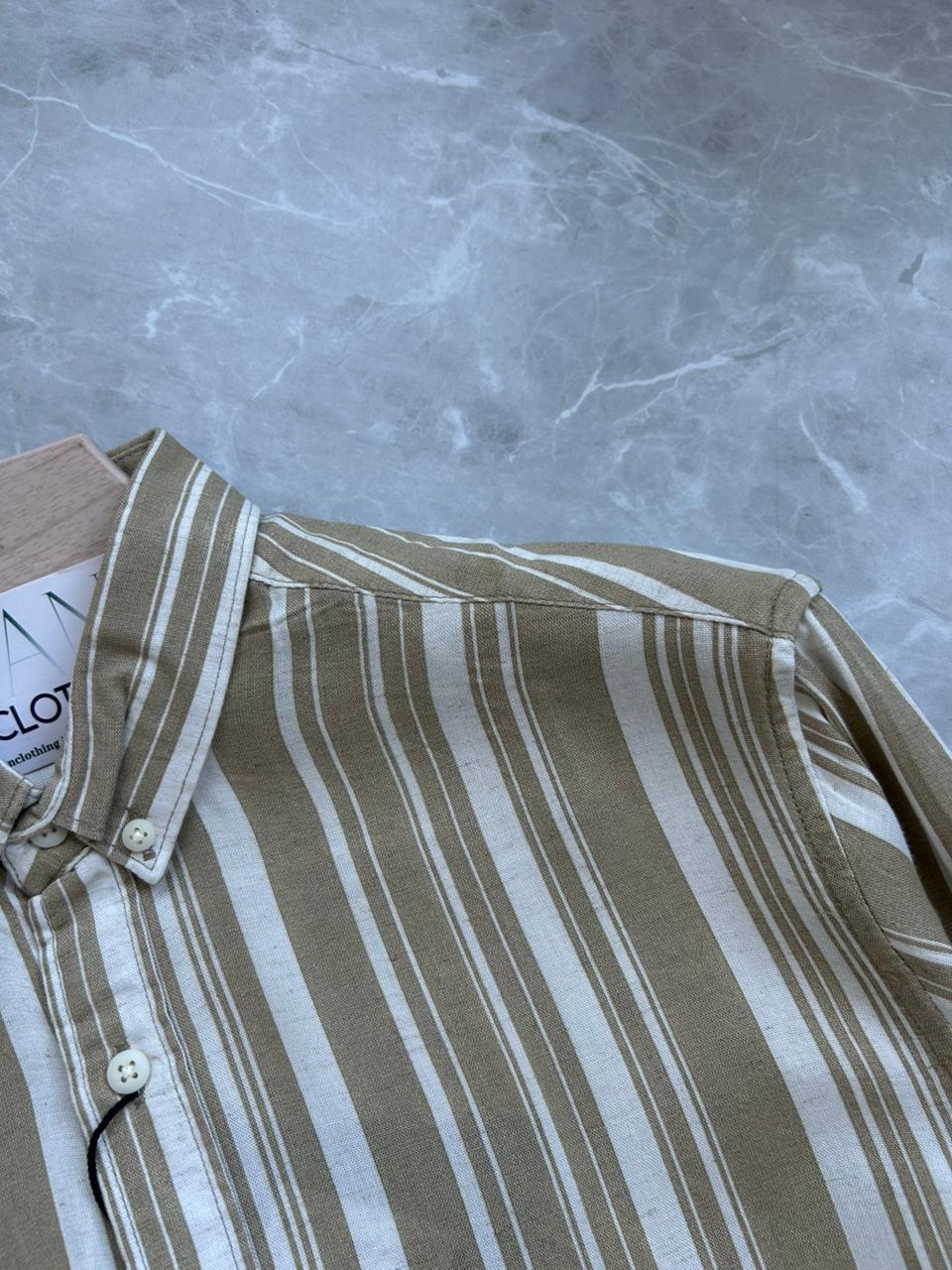 SANDAL LINEN STRIPES SHIRT