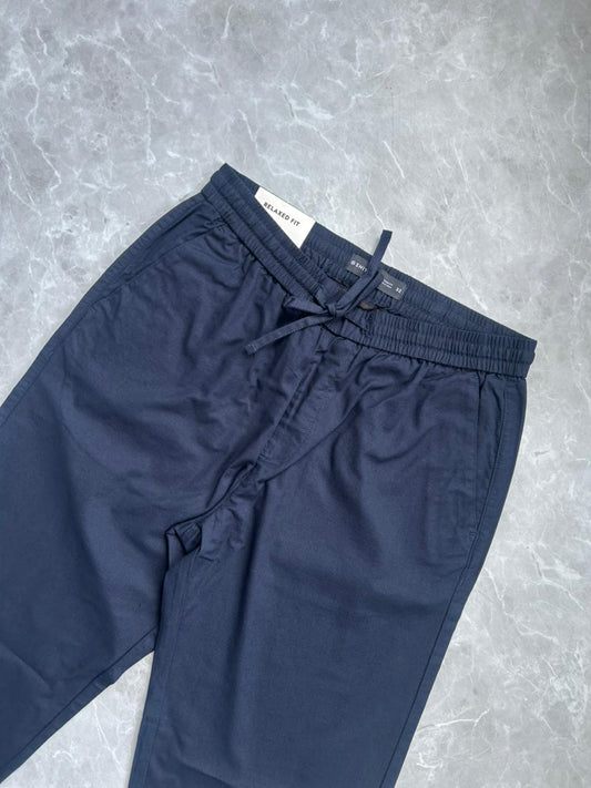 BLUE LINEN TROUSERS