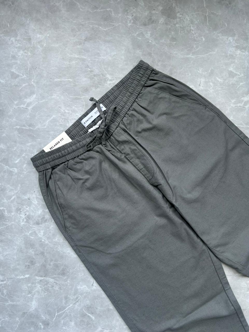 GRAY LINEN TROUSERS