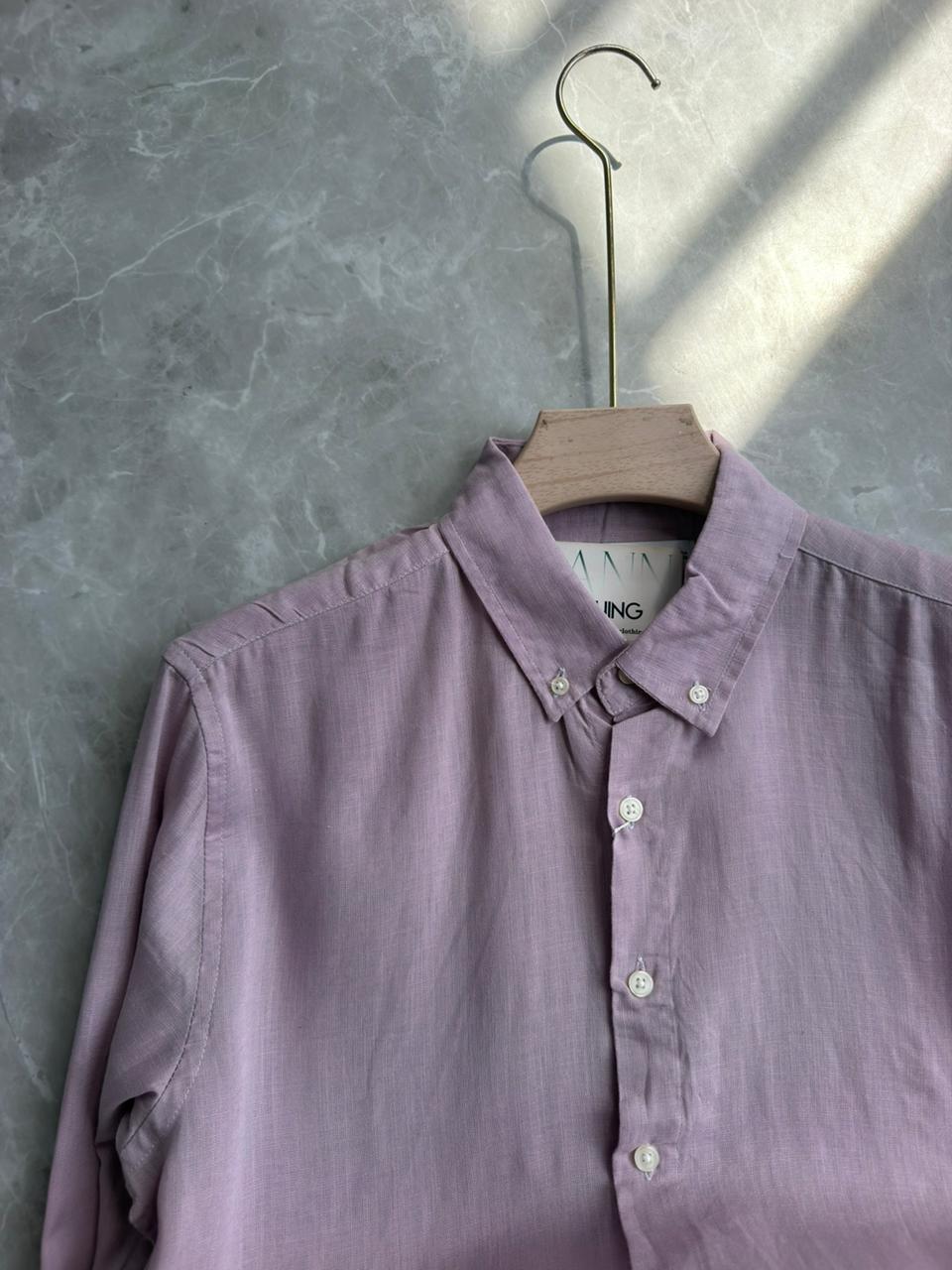 LAVENDER LINEN SHIRT