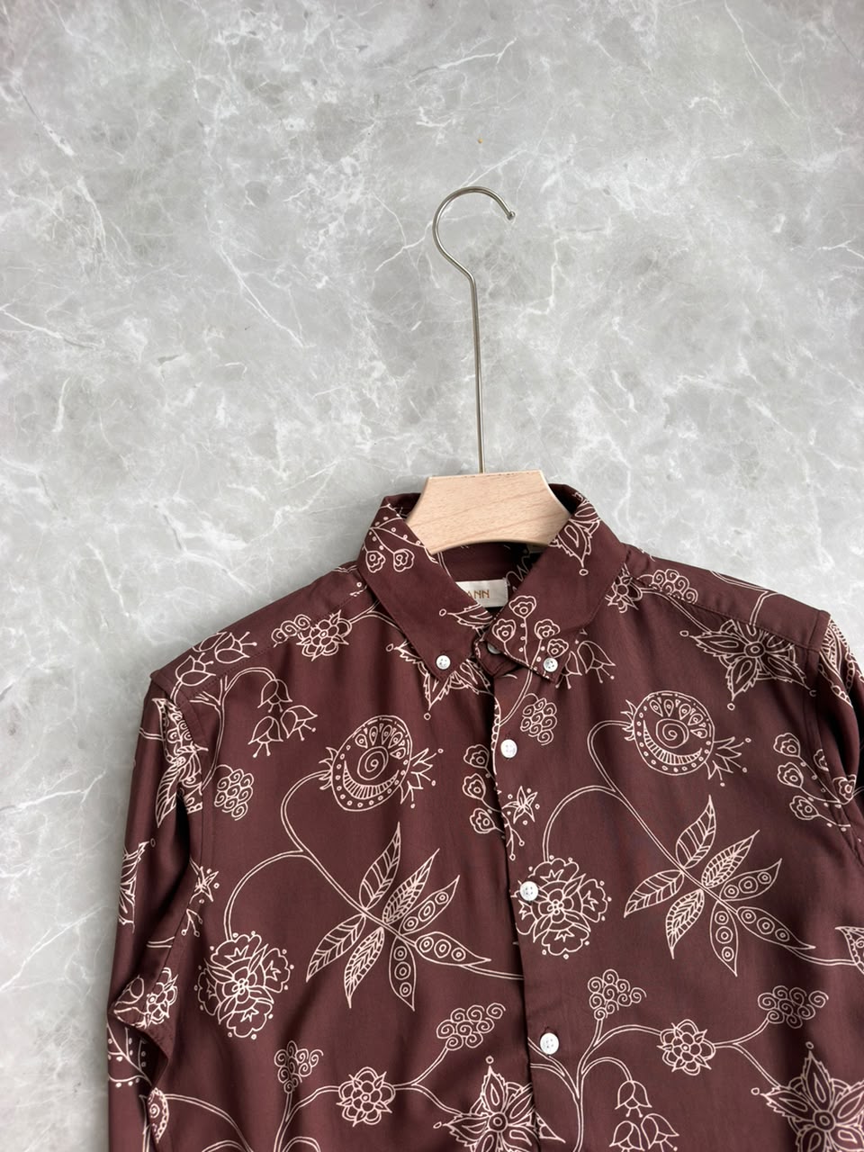 BROWN PRINTED SHIRT