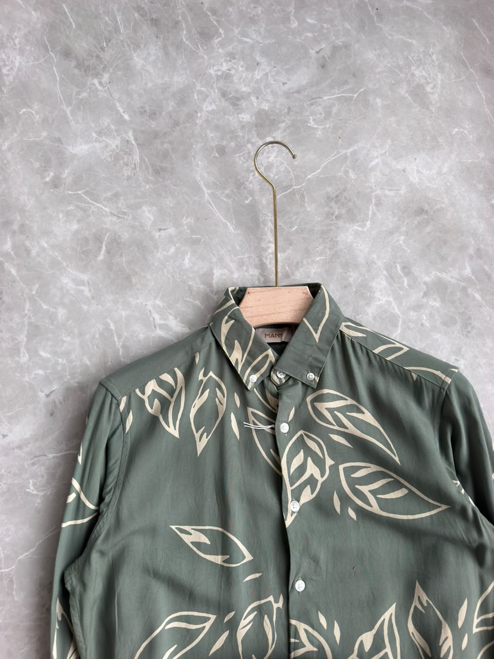 PASTEL GREEN PRINTED SHIRT