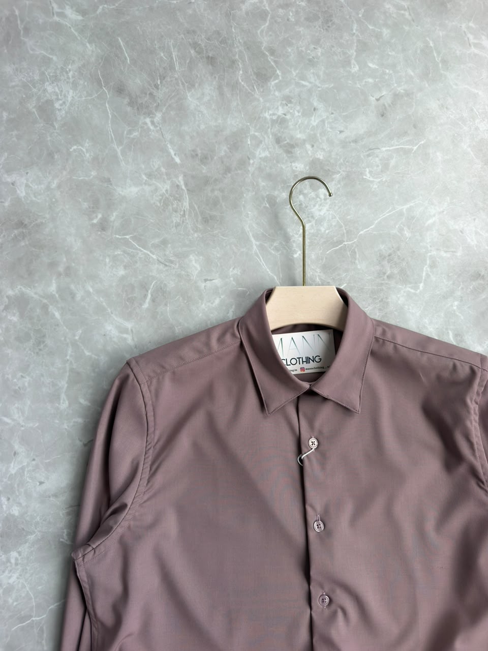 MAUVE PINK SATIN SHIRT
