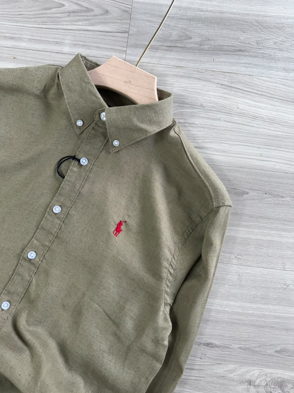 LIGHT GREEN LINEN SHIRT