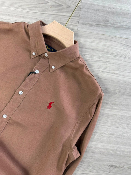 BROWN LINEN SHIRT