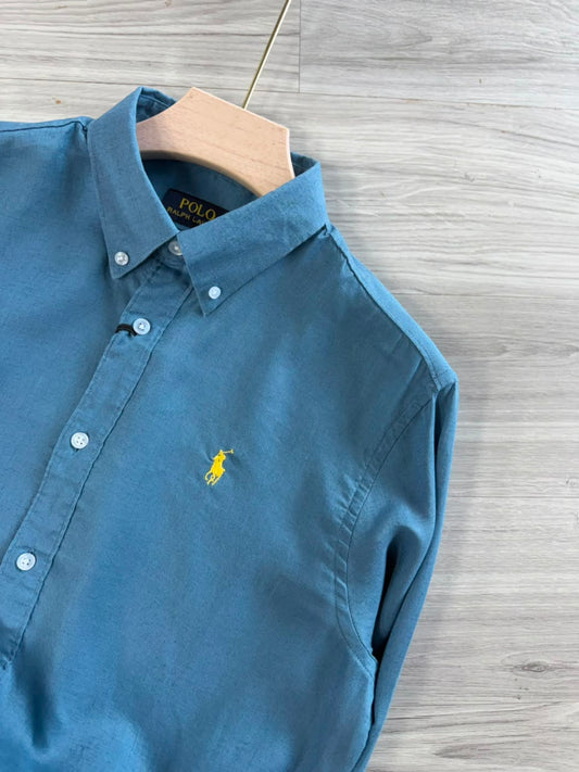PASTEL BLUE LINEN SHIRT