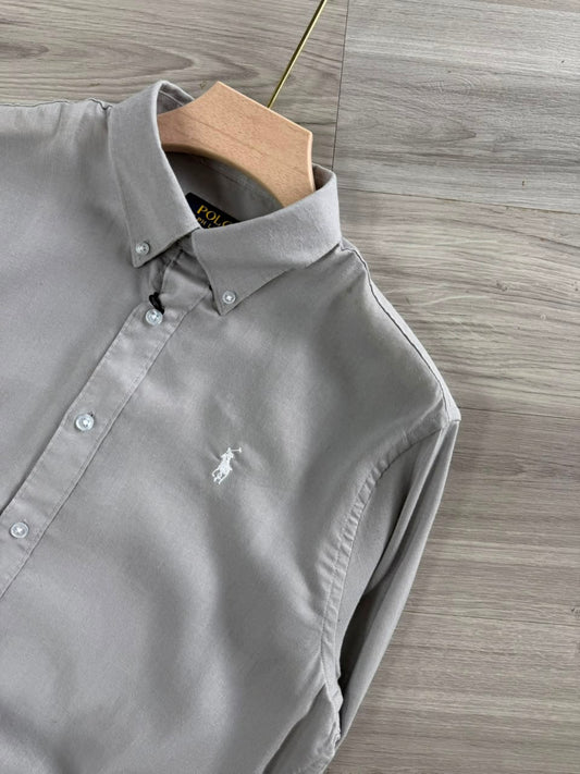 LIGHT GRAY LINEN SHIRT