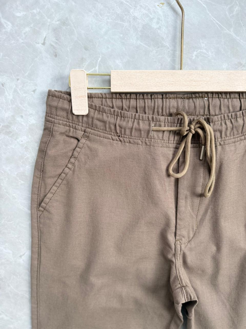 BROWN LINEN PANT