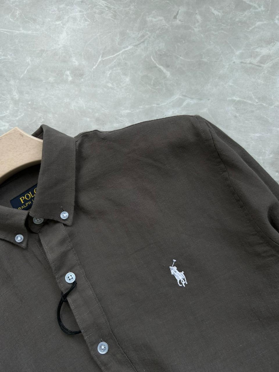 GRAY LINEN SHIRT