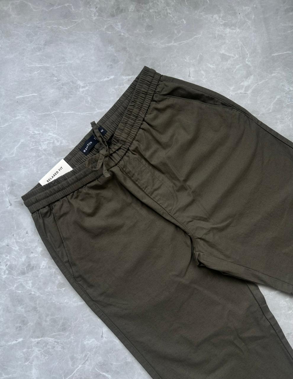 GREEN LINEN TROUSERS