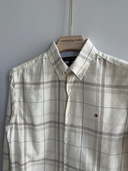 STRIPE COTTON LINEN SHIRT