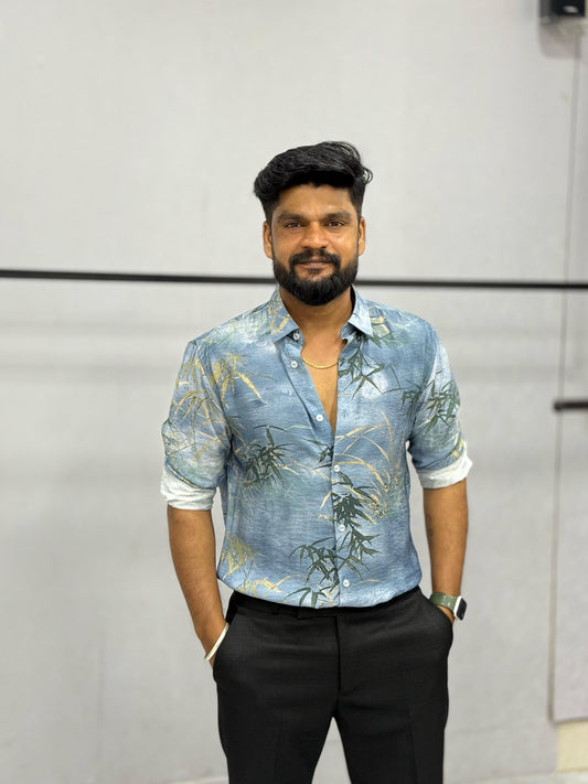 IMPORTED CRUSHED PRINTED SHIRT