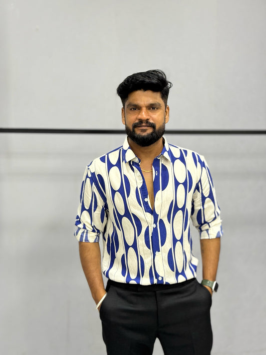IMPORTED CRUSHED PRINTED SHIRT