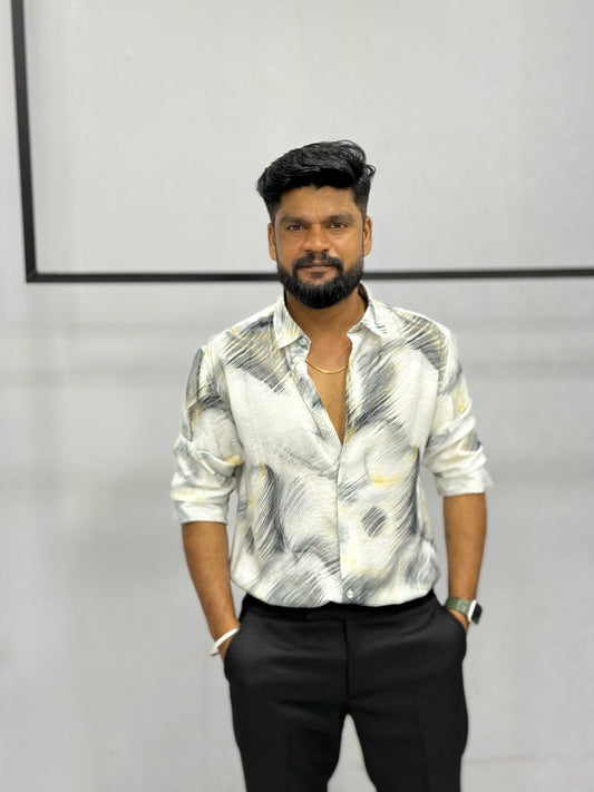IMPORTED CRUSHED PRINTED SHIRT