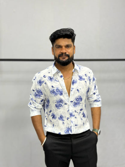 IMPORTED CRUSHED PRINTED SHIRT