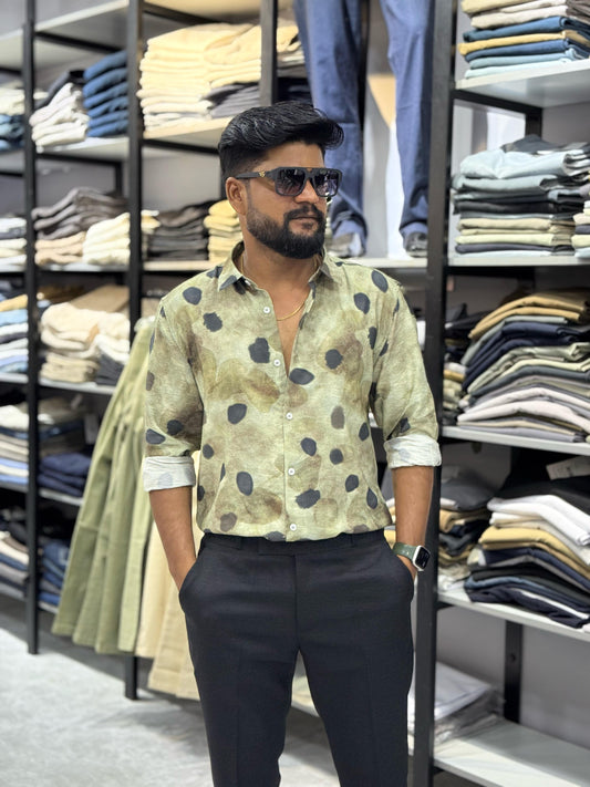 IMPORTED CRUSHED PRINTED SHIRT