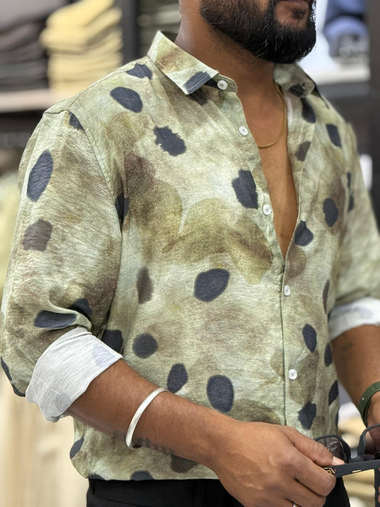 IMPORTED CRUSHED PRINTED SHIRT
