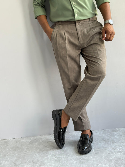 WAIST ADJUSTMENT GURKHA TROUSERS
