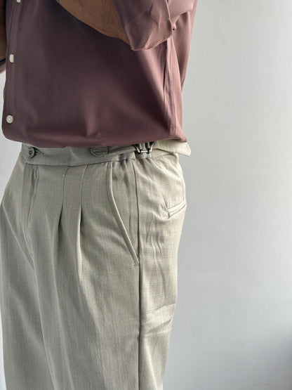 WAIST ADJUSTMENT GURKHA TROUSERS