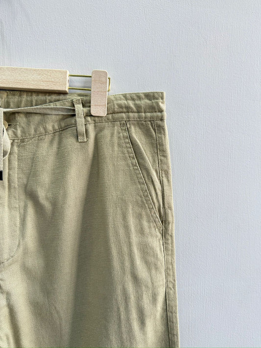 STRAIGHT FIT LINEN PANT