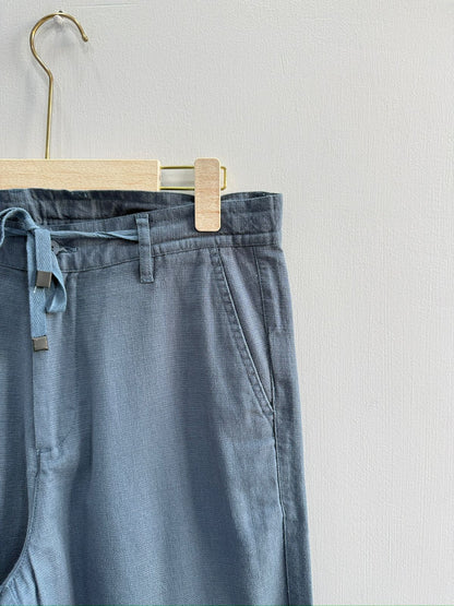 STRAIGHT FIT LINEN PANT