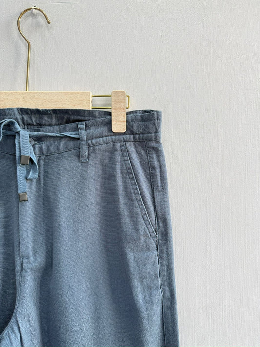 STRAIGHT FIT LINEN PANT
