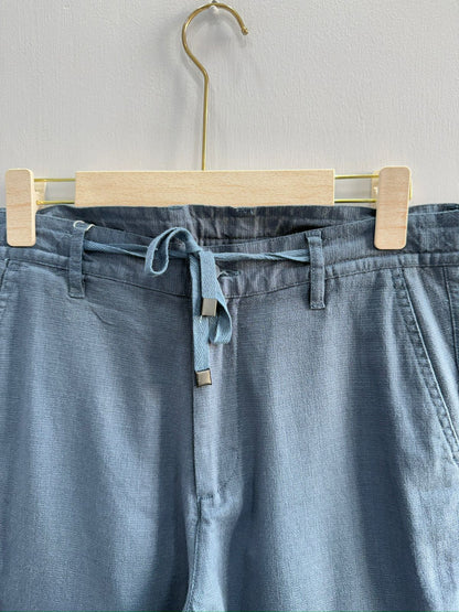 STRAIGHT FIT LINEN PANT