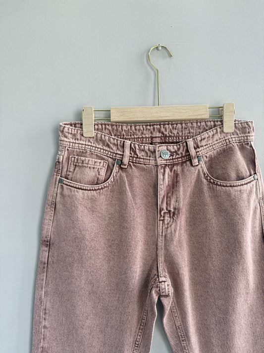 MOM FIT DENIM TROUSERS