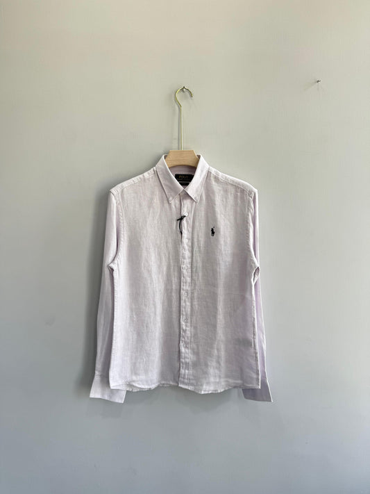 LIGHT LAVENDER PURE LINEN SHIRT