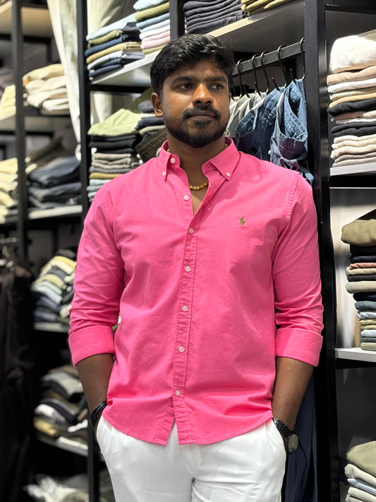 PINK OXFORD COTTON SHIRT