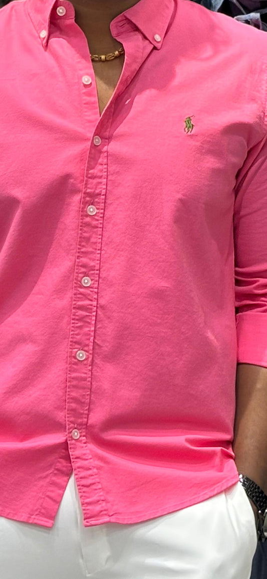 PINK OXFORD COTTON SHIRT