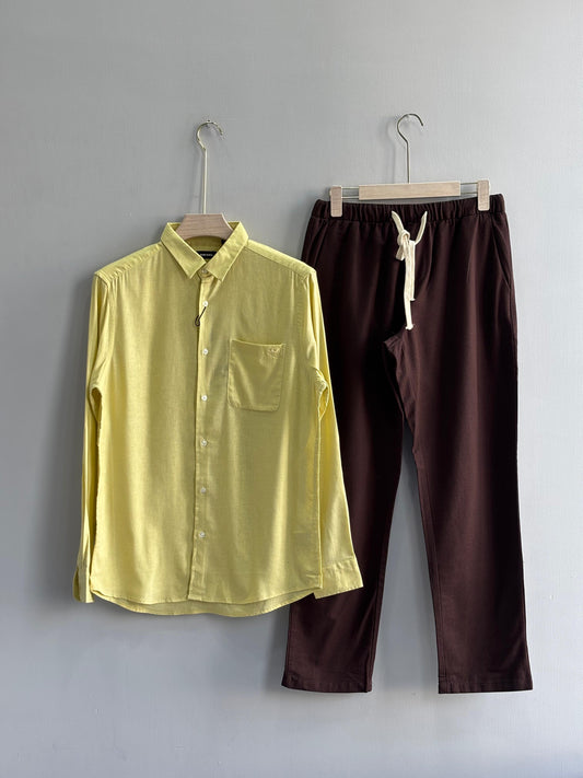 YELLOW LINEN SHIRT