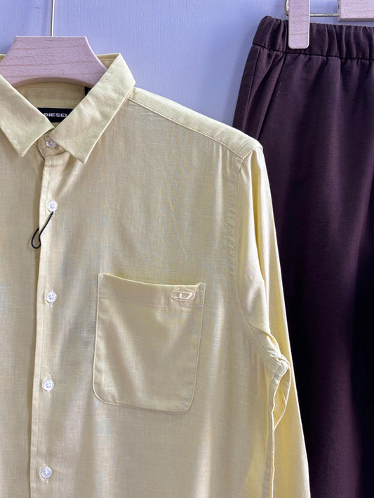YELLOW LINEN SHIRT