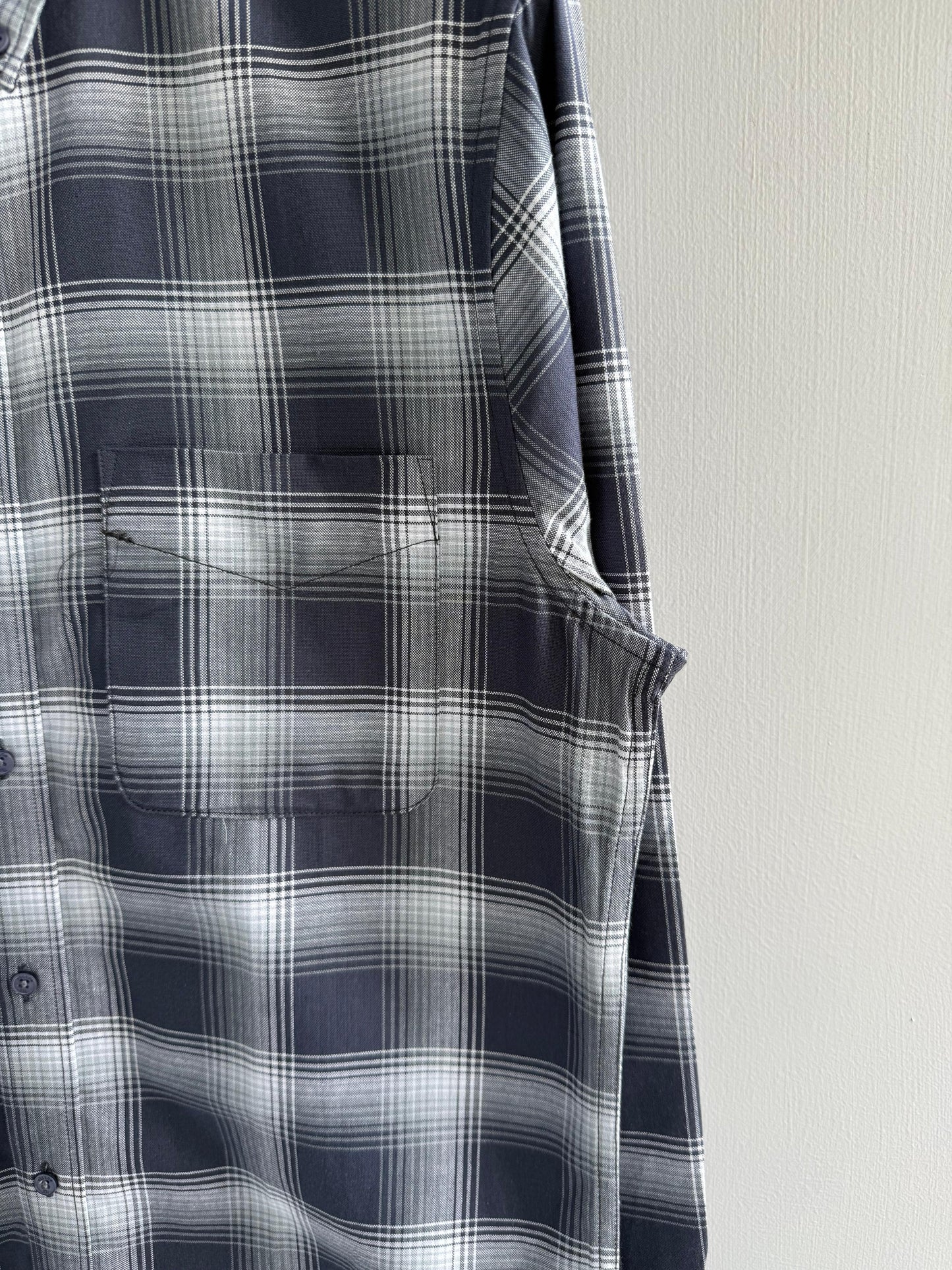 BLUE FLANNEL COTTON SHIRT