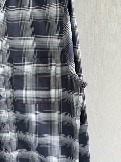 BLUE FLANNEL COTTON SHIRT