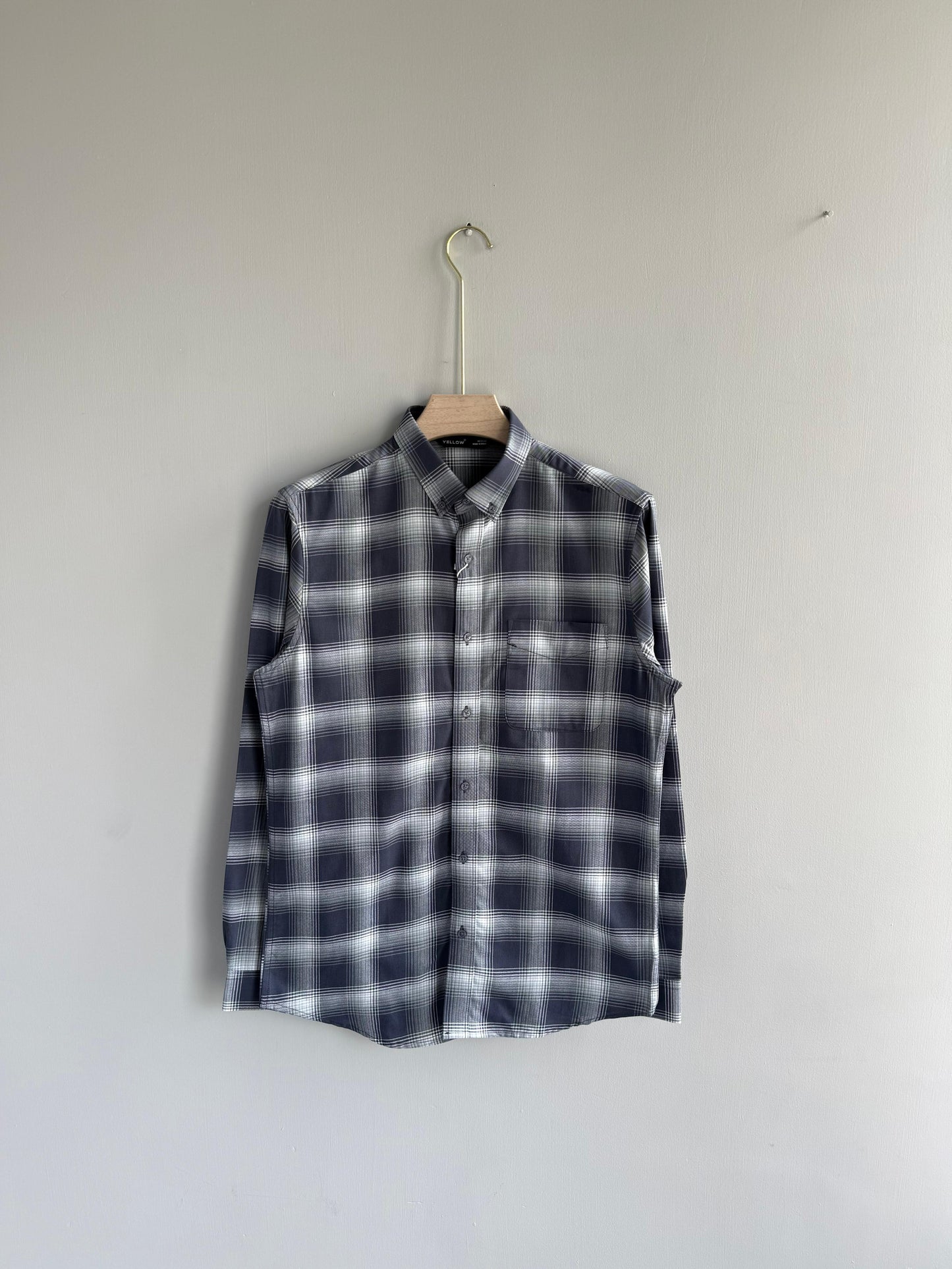 BLUE FLANNEL COTTON SHIRT