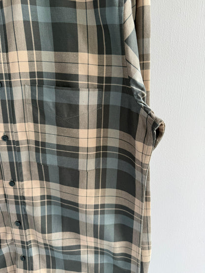 GREEN FLANNEL COTTON SHIRT